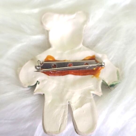 Holiday Teddy Bear Pin - Picture 2 of 4
